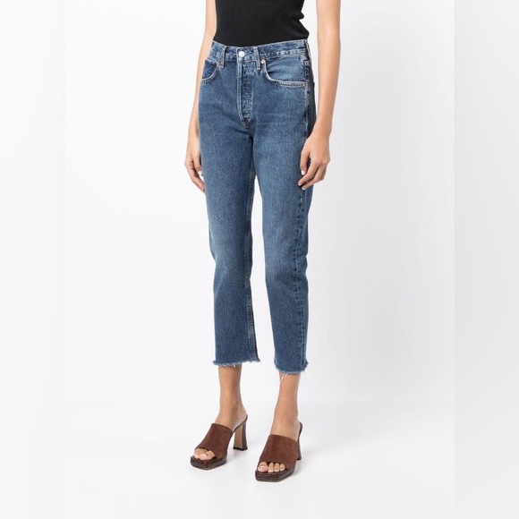 Agolde Riley Crop Jeans - Picture 1 of 7